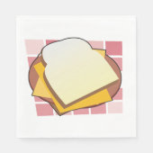 Käsesandwich-Fun Food Serviette (Vorderseite)