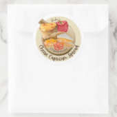 Käsesatz für Käsesorten Runder Aufkleber (Tasche)