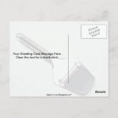 Käseschneider für Küchenarbeiten Postkarte (Rückseite)
