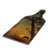 Käseschneider für Pferde und Eichen Schneidebrett (Ecke)