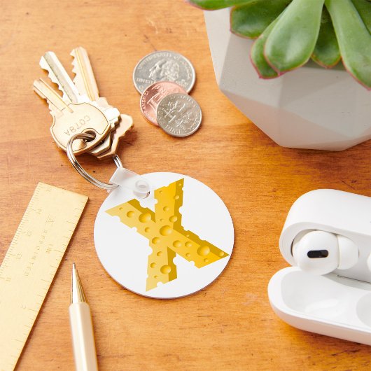 Käseschrift X Schlüsselanhänger