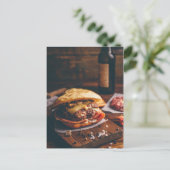 Käseseburger Postkarte (Stehend Vorderseite)