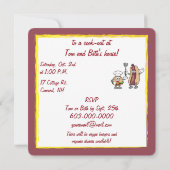 Käseseburger und Hot Dog Cook-Out Einladung (Rückseite)