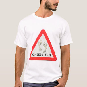 Käsesehenfußwarnzeichen T-Shirt