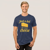 Käseservice - Fun Gift for Cheese Loving Vater Tri-Blend Shirt (Vorderseite voll)