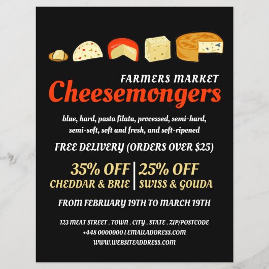 Käsesorte, Käsemongerwerbung Flyer (Vorne)