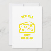 Käsesorten, lustige Liebe-Käse-Puzzles Einladung (Vorderseite)