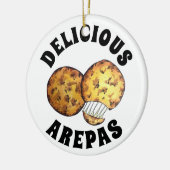 Käsesorten Mais Arepas Südamerikanische Küche Keramik Ornament (Links)
