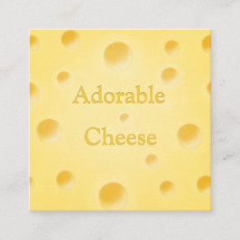 Käsespezialitäten Quadratische Visitenkarte