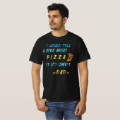 Käsespezifischer Vater Witz Stück Pizza T-Shirt (Vorne ganz)