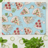 Käsespezifisches Pizza-Muster Geschirrtuch (Gefaltet)
