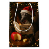 Käsesteuer Weihnachtsgeschenk - graues Brot Mittlere Geschenktüte (Vorderseite)