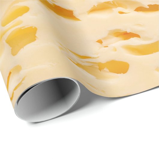 Käsestruktur mit Löchern Geschenkpapier (Rolleneckpunkt)
