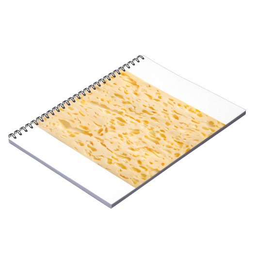 Käsestruktur mit Löchern Notizblock (Linke Seite)