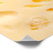 Käsestruktur mit Löchern Poster (Ecke)