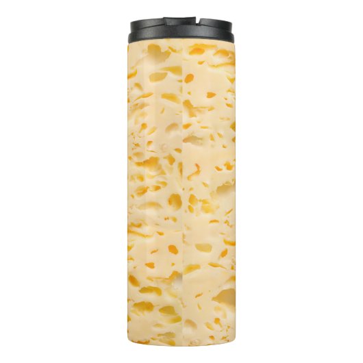 Käsestruktur mit Löchern Thermosbecher (Rückseite)