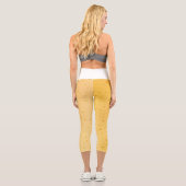 Käsetexturmuster Capri Leggings (Rückseite)