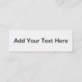 Kasette-Visitenkarte Mini Visitenkarte (Rückseite)