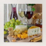 Käsewein Honig Walnüsse Trauben Crackers Food Puzzle<br><div class="desc">Dieses schmackhafte Design umfasst Wein,  Käse,  Kräcker,  Nüsse,  Honig und Trauben. #food #tasty #gastronomy #lake #milk #coffee #wine #wine #grapes #walnut #crackers #fun #games #gift #gift #gifts #holidays #christmas #stockingstopers #secretsanta #winelover</div>