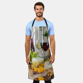 Käsewein Honig Walnüsse Trauben Crackers Food Schürze (Getragen)