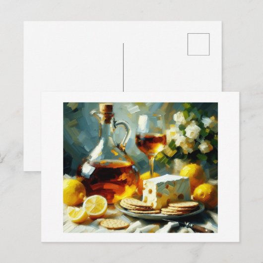 Käseweine, Postkarte (Vorne/Hinten)