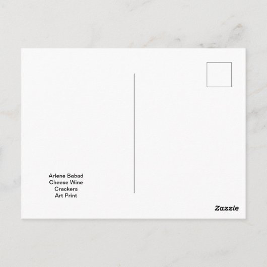 Käseweine, Postkarte (Rückseite)