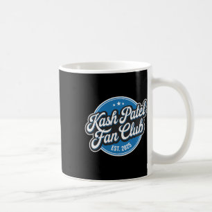 Kash Patel Fan Club Est. 2025 Retro-Logo Trump Nom Kaffeetasse