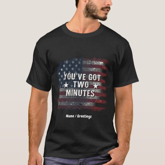 Kash Patel "You have two Minutes" Interview Quot T-Shirt (Vorderseite)