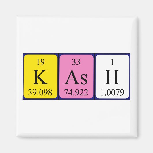 Kash Periodenmagnetmagnet Magnet (Vorne)