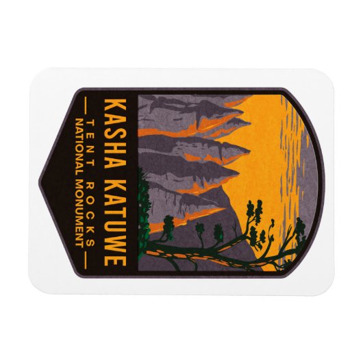 Kasha Katuwe Tent Rocks Nationaldenkmal Magnet (Horizontal)