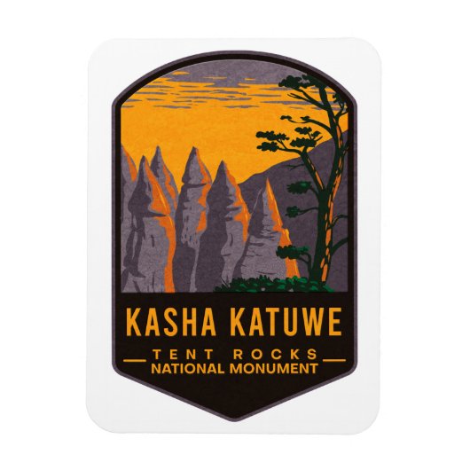 Kasha Katuwe Tent Rocks Nationaldenkmal Magnet (Vertikal)