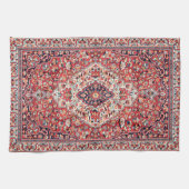 Kashan Poshti Central Persian Teppichdruck Geschirrtuch (Horizontal)