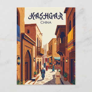 Kashgar Altstadt China Postkarte