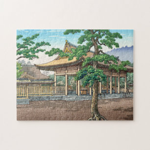Kashiwara Shrine Sommerlandschaft Japanische Hanga Puzzle
