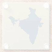 Kashmir Blue Spice Moods Indien Glasuntersetzer (Rückseite)