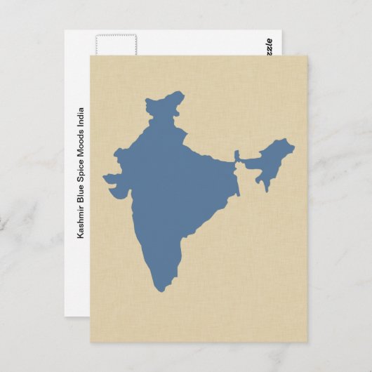 Kashmir Blue Spice Moods Indien Postkarte (Vorne/Hinten)