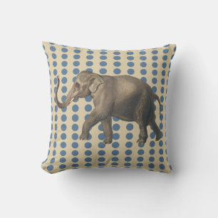 Kashmir Blue Spice Moods Punkte mit Elefant Kissen