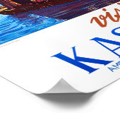 Kashmir Vintage Poster wiederbelebt (Ecke)