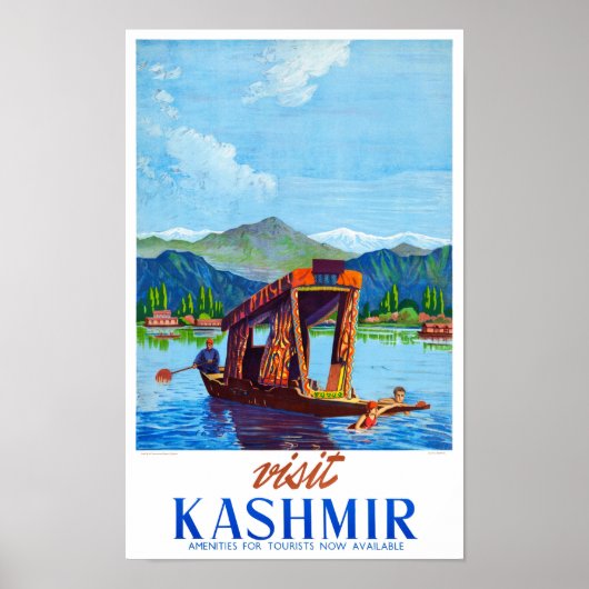 Kashmir Vintage Poster wiederbelebt (Vorne)