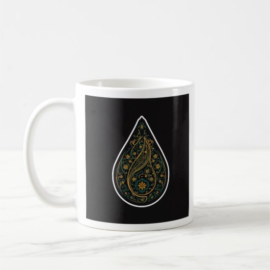 Kashmiri Boteh Paisley Kaffeetasse (Links)