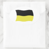Kashubians Flaggenaufkleber Ovaler Aufkleber (Tasche)