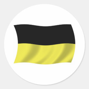 Kashubians Flaggenaufkleber Runder Aufkleber