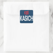Kasich Logo Quadratischer Aufkleber (Tasche)