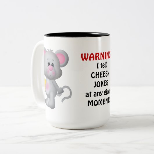 Käsige Jokerkaffee-Tasse Zweifarbige Tasse (Vorderseite Links)