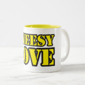 KÄSIGE LIEBE-KAFFEE-TASSE ZWEIFARBIGE TASSE (VorderseiteRechts)