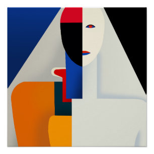 Kasimir Malewitsch, Frauen-Torso (1932) Poster