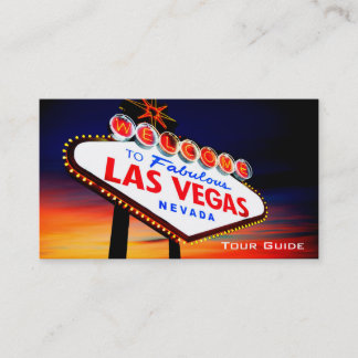 Kasino-Ausflug-Führer-Reise-Agent Las Vegas Nevada Visitenkarte