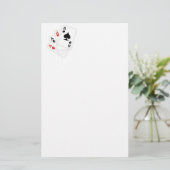 Kasino-Briefpapier vier Asse Briefpapier (Stehend Vorderseite)