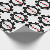 Kasino-Chip-Packpapier Geschenkpapier (Ecke)
