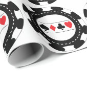 Kasino-Chip-Packpapier Geschenkpapier (Rolleneckpunkt)